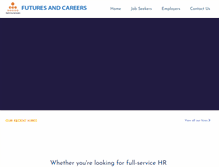 Tablet Screenshot of futuresandcareers.com